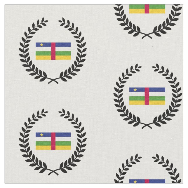 Centralafrikanska republiken Flagga Tyg (Närbild)