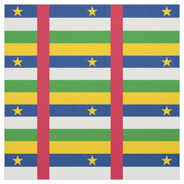 Centralafrikanska republiken flagga tyg (Provkarta)