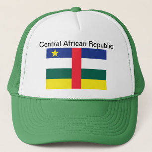 Centralafrikanska republiken flaggahatt truckerkeps