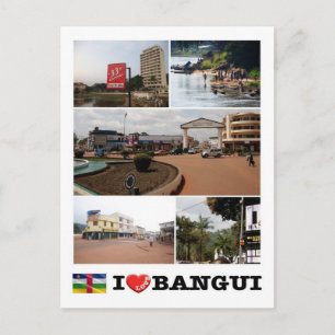 Centralafrikanska republiken - I Kärlek Bangui - Vykort