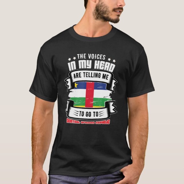 Centralafrikanska republiken i mitt huvud t shirt (Framsida)
