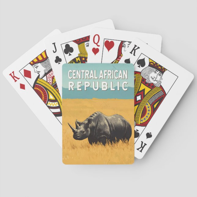 Centralafrikanska republiken Illustration Travel A Casinokort (Baksidan)