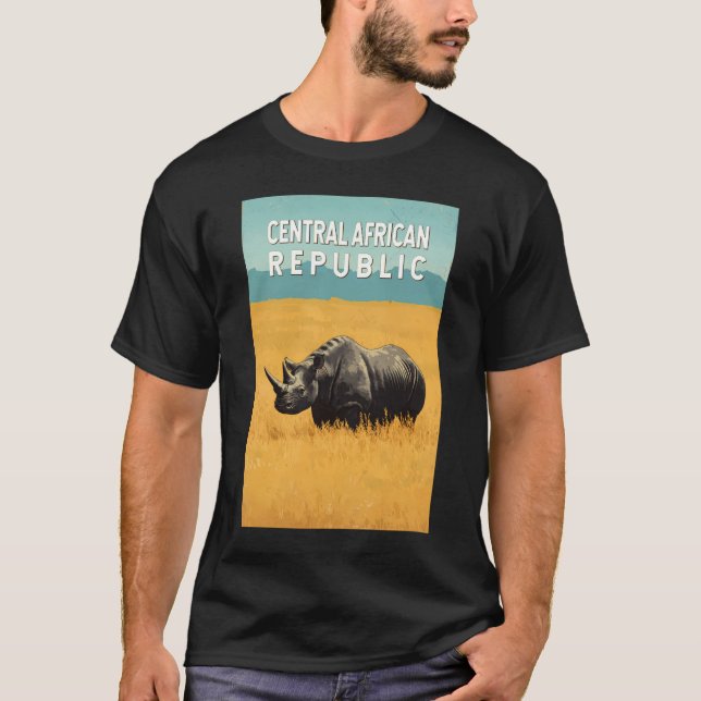 Centralafrikanska republiken Illustration Travel A T Shirt (Framsida)