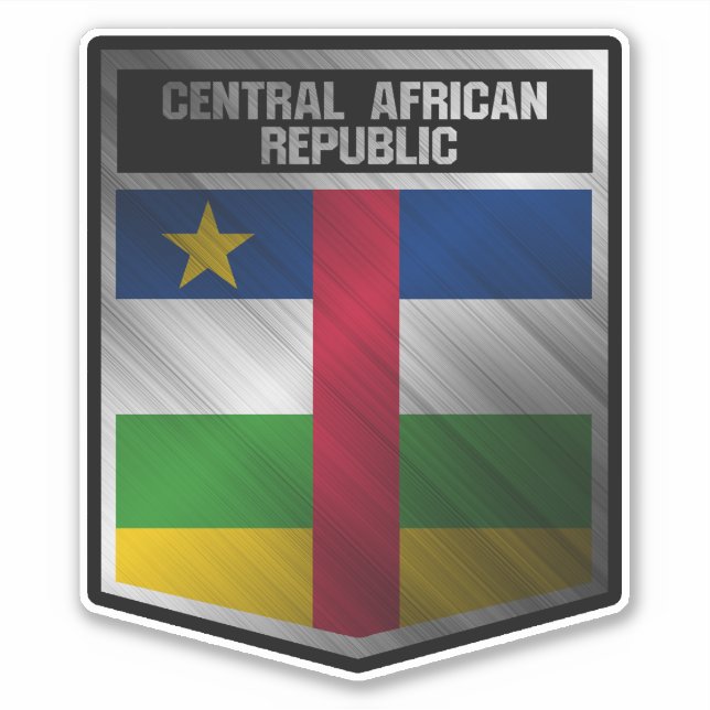 Centralafrikanska republiken klistermärken (Framsida)