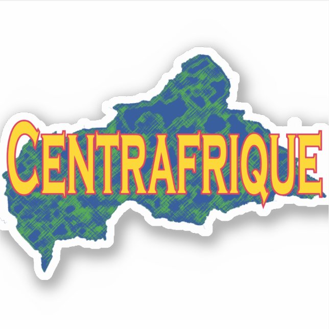 Centralafrikanska republiken klistermärken (Framsida)