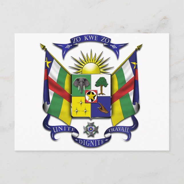 Centralafrikanska republiken vykort (Framsida)