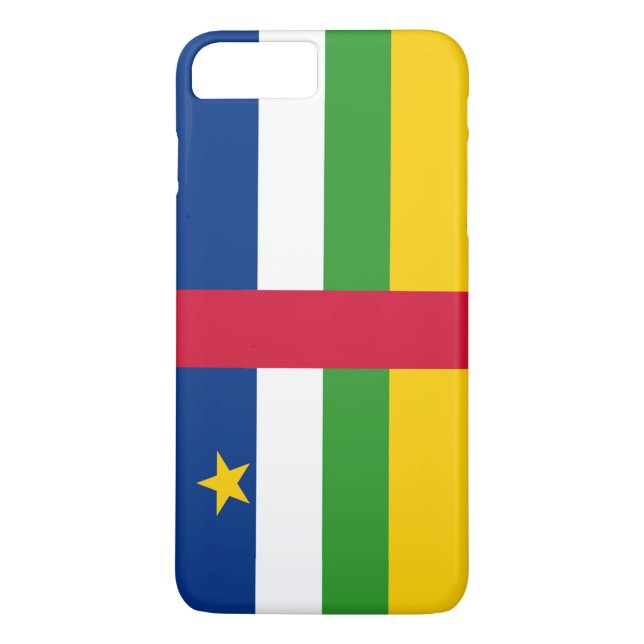 Centralafrikanska republikens flagga Case-Mate iPhone skal (Baksida)