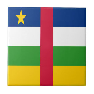Centralafrikanska republikens flagga kakelplatta