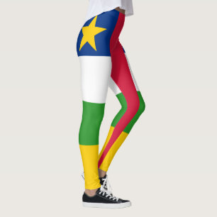 Centralafrikanska republikens flagga leggings