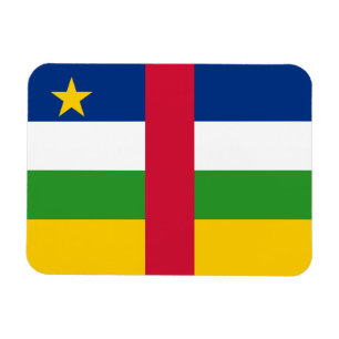Centralafrikanska republikens flagga magnet