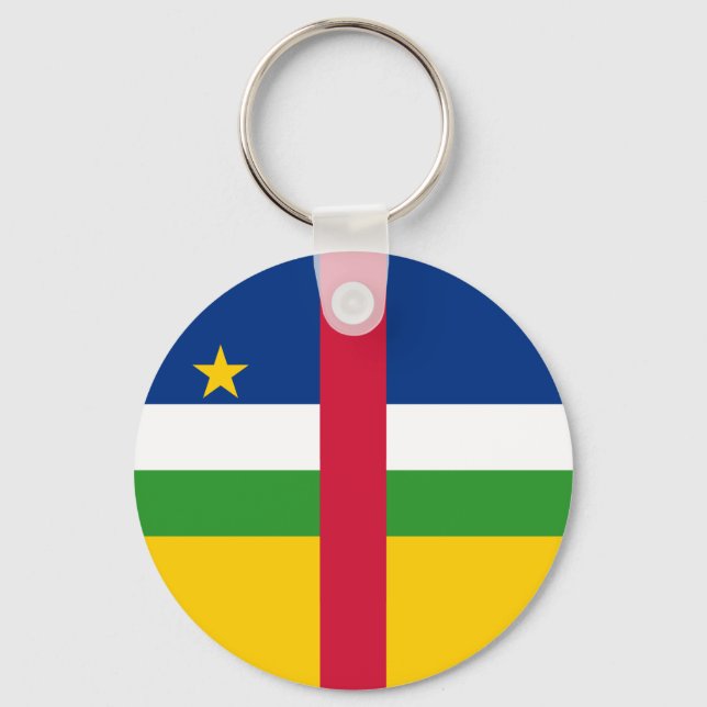 Centralafrikanska republikens flagga nyckelring (Framsida)