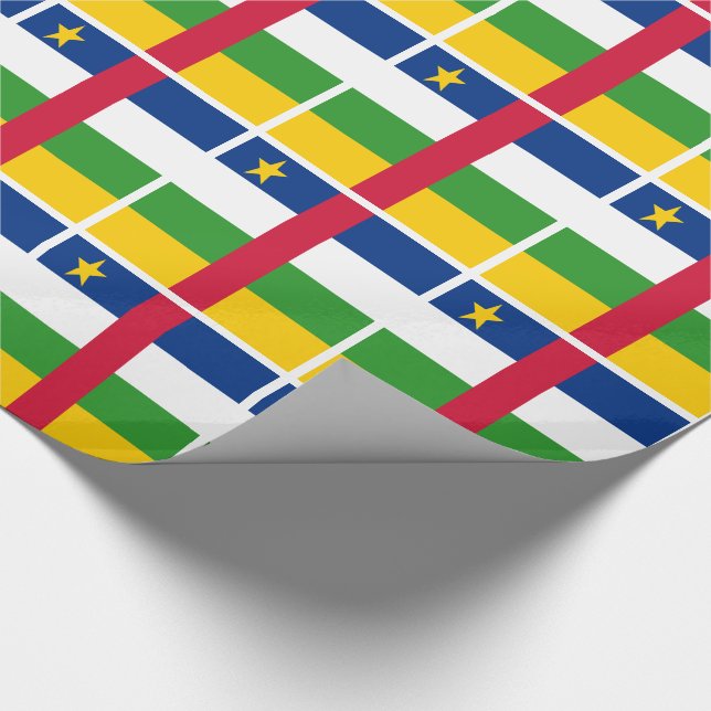 Centralafrikanska Republikens Flagga Presentpapper (Hörn)
