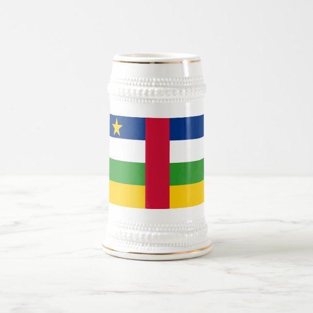 Centralafrikanska republikens flagga sejdel (Center)