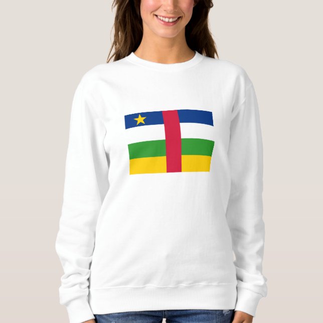 Centralafrikanska republikens flagga t shirt (Framsida)