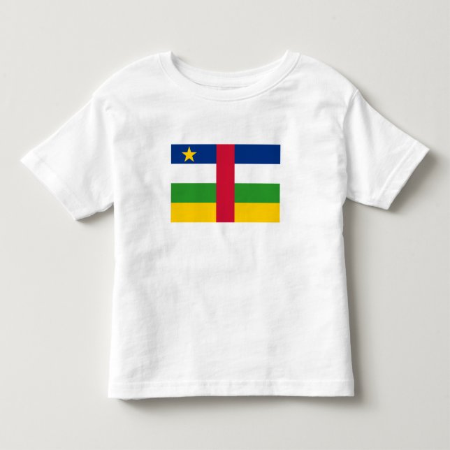 Centralafrikanska republikens flagga t shirt (Framsida)