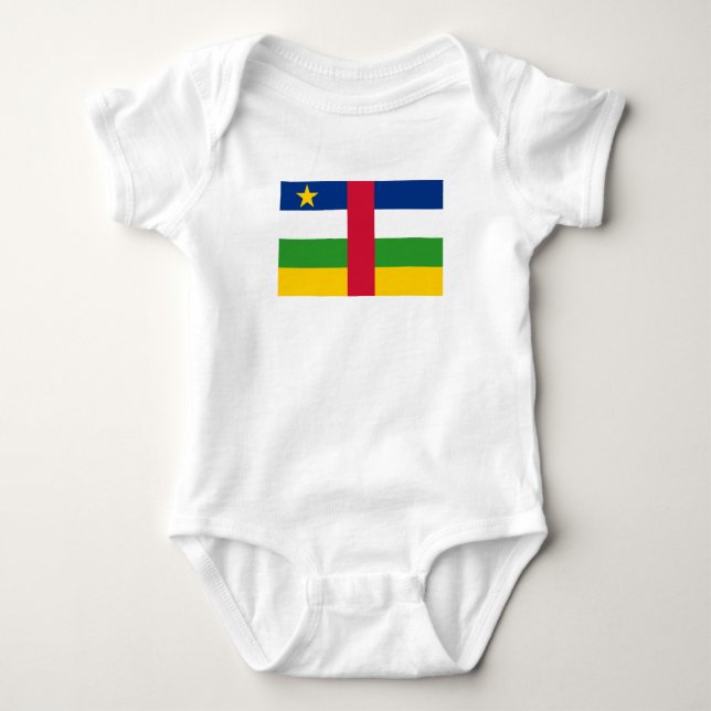 Centralafrikanska republikens flagga t shirt (Framsida)
