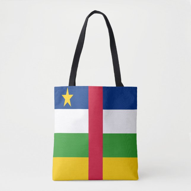Centralafrikanska republikens flagga tygkasse (Framsida)