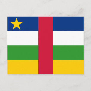 Centralafrikanska republikens flagga vykort