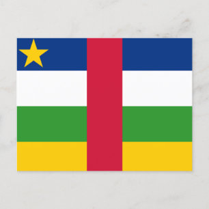 Centralafrikanska republikens flagga vykort