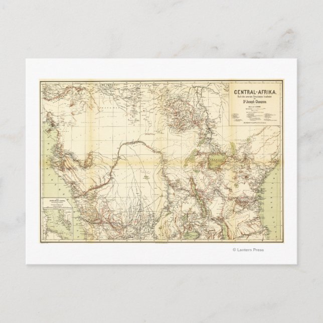 CentralafrikaPanoramisk kartaCentral Afrika Vykort (Framsida)