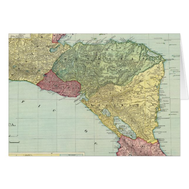 Centralamerika 2 hälsningskort (Framsidan Horizontal)