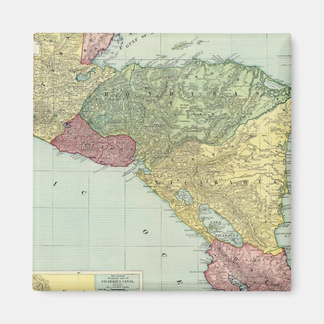 Centralamerika 2 magnet (Framsidan)