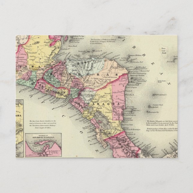 Centralamerika 3 vykort (Framsida)