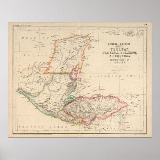 Centralamerika 4 poster (Framsidan)