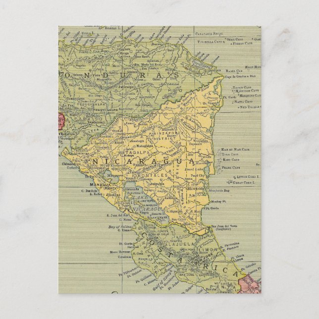 Centralamerika 5 vykort (Framsida)