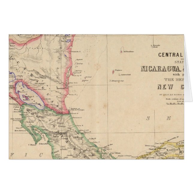 Centralamerika 9 hälsningskort (Framsidan Horizontal)