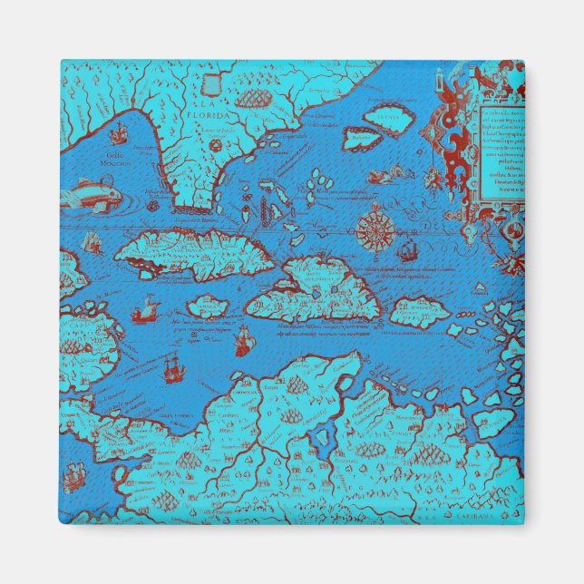 Centralamerika (Amerika Occidentalis) Magnet (Framsidan)