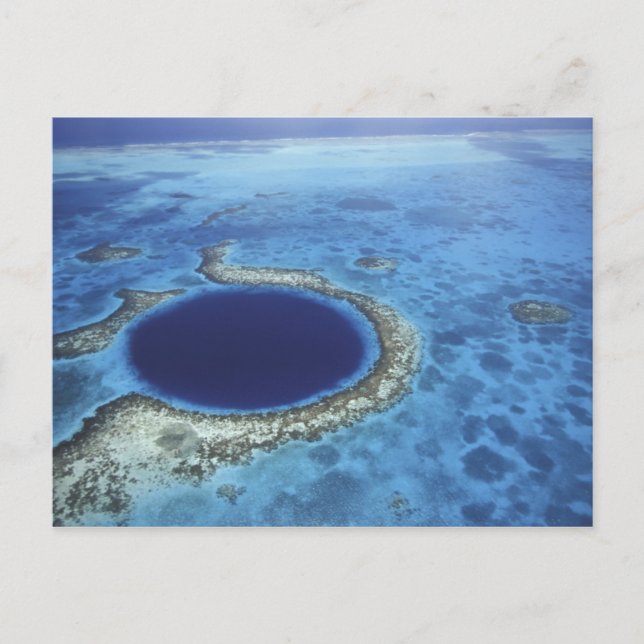 CENTRALAMERIKA, Belize, Stora korallrev av släktet Vykort (Framsida)