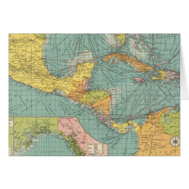 Centralamerika Hälsningskort (Framsidan Horizontal)