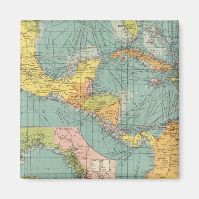 Centralamerika Magnet (Framsidan)