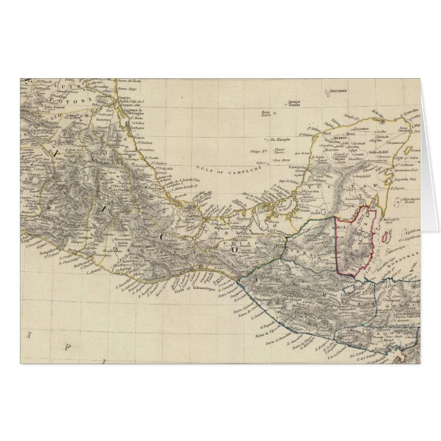Centralamerika, Mexiko Hälsningskort (Framsidan Horizontal)