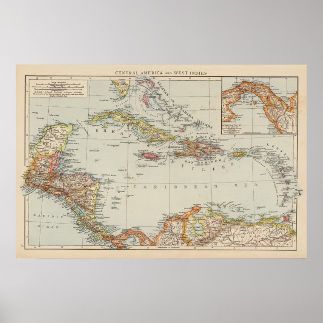 Centralamerika Poster (Framsidan)