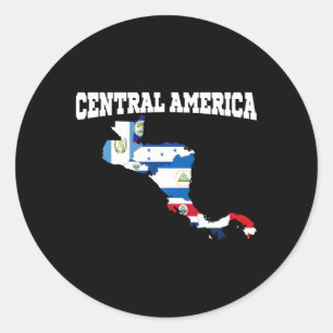 Centralamerikanska Flaggor Centralamerika Land M Runt Klistermärke