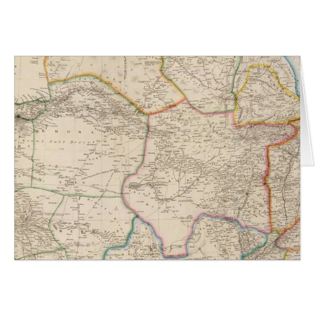 Centralasien 2 hälsningskort (Framsidan Horizontal)