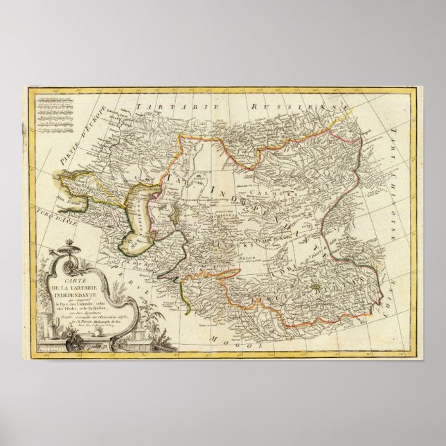 Centralasien Poster (Framsidan)