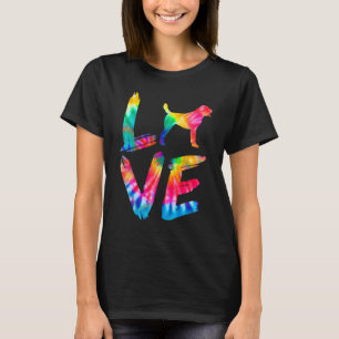 Centralasien Shepherd Hund Tie Dye Kärlek Hund Mam T Shirt