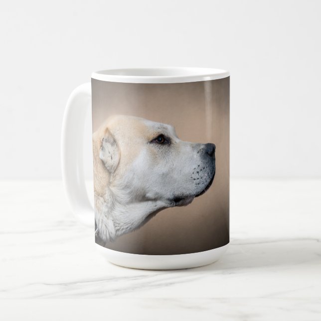 Centralasisk shepherd Alabai Kaffemugg (Framsida vänster)