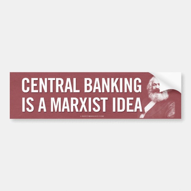 Centralbankrörelset är den marxistiska bildekalet bildekal (Framsidan)