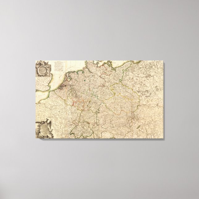 Centraleuropa Canvastryck (Framsida)