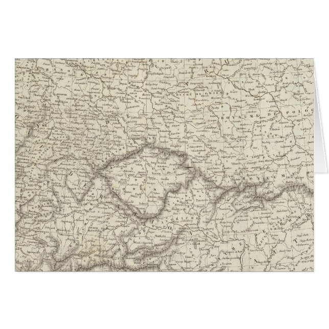 Centraleuropa Hälsningskort (Framsidan Horizontal)