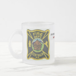 Centralia PA, FD Frostad Glasmugg