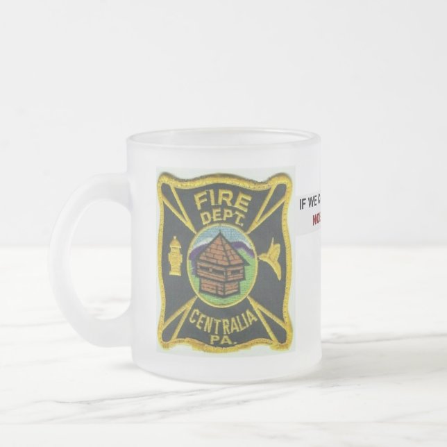 Centralia PA, FD  Frostad Glasmugg (Vänster)