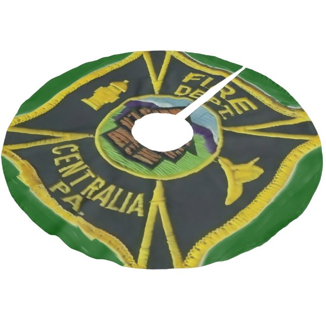 Centralia PA, FD Julgransmatta Borstad Polyester (Vinklad)