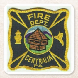 Centralia PA, FD Underlägg Papper Kvadrat