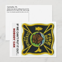 Centralia PA, FD Vykort
