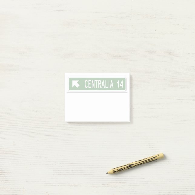 Centralia PA Post-it Block (On Desk)